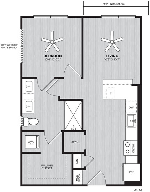 a floor plan of a bedroom apartment